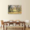 Paul Cezanne Wall Art - Trees And Houses - Nature Classic Post Impressionism Poster Canvas Image Printing Wall Art Decor Aesthetics Living Room Bedroom Home Background Famous Paintings Printmaking (12x18inch-Farmed) view 3