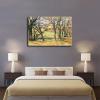 Paul Cezanne Wall Art - Trees And Houses - Nature Classic Post Impressionism Poster Canvas Image Printing Wall Art Decor Aesthetics Living Room Bedroom Home Background Famous Paintings Printmaking (12x18inch-Farmed) view 4