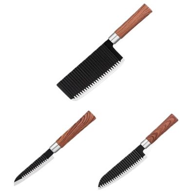 3Pcs Household stainless steel kitchen knife, kitchen knife, meat cutting knife, steak meat processing, Western chef specific cutting knife, fruit knife, small knife
