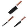 3Pcs Household stainless steel kitchen knife, kitchen knife, meat cutting knife, steak meat processing, Western chef specific cutting knife, fruit knife, small knife view 1