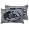 zcwl Wolf Duvet Cover Twin Size | Viking Bedding Set | 2 Piece | Soft Microfiber Patterned Comforter Cover with Zipper Ties & 1 Pillowcase | Medieval Bedroom Decor view 2