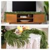 2Pcs 6FT Norfolk Pine Garland Christmas Dense Winter Pine Garland Green Artificial Faux Greenery Real Touch Garlands for Mantle, Wall, Table, Home Xmas Holiday Decor view 3