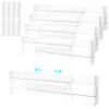 Abizarch 4Pack Drawer Dividers 11.3in-19.7in Adjustable Drawer Organiser Divider 3.2in High Clear Drawer Separators Expandable Utensils Organiser Divider Easy to Assemble for Clothes Drawer Kitchen Of view 1