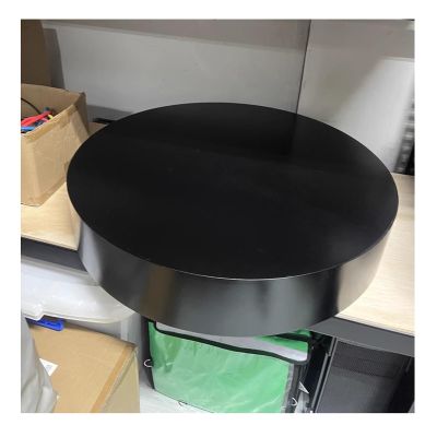 Rygcrud Round Display Pedestal Stand, Cylinder Stage Platform for Bridal Store Show, Large Display Risers Base for Collection, Mannequin, Photography Props, Event Decoration(Black,80x15cm)