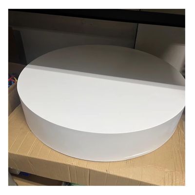 Rygcrud Round Display Pedestal Stand, Cylinder Stage Platform for Bridal Store Show, Large Display Risers Base for Collection, Mannequin, Photography Props, Event Decoration(White,40x50cm)