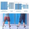 Room Divider Screens - Medical Privacy Screen, Foldable Room Divider Curtains On Wheels, 4 Sizes Stainless Steel Privacy Screen,for Emergency, Wards, Care Rooms, Beauty Salons(200 * 180CM) view 3