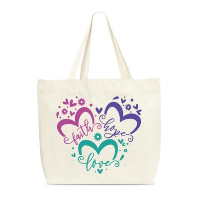 Christian Tote Bags, Faith Hope Love Bible Verse Reusable Shopping Bag For Women, Inspirational Gifts For Women Friend Sister Colleagues Teacher, Religious Shoulder Bag For Church Travel Holiday -A27