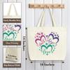 Christian Tote Bags, Faith Hope Love Bible Verse Reusable Shopping Bag For Women, Inspirational Gifts For Women Friend Sister Colleagues Teacher, Religious Shoulder Bag For Church Travel Holiday -A27 view 3