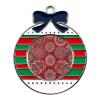 Christmas Ornament Indian Traditional Patterns Hanging Ornament Christmas Charms Pendants Alloy Charms Christmas Pendant Crafts for Christmas Tree Decorations Supplies Circular view 1