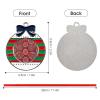 Christmas Ornament Indian Traditional Patterns Hanging Ornament Christmas Charms Pendants Alloy Charms Christmas Pendant Crafts for Christmas Tree Decorations Supplies Circular view 2