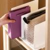 flexman Adjustable Shelf Divider for Closet, White Sturdy Plastic Vertical Handbag Separator for Cabinets, Wardrobes, Desktop Storing Bags, Scarves, Hats, Purses, Office Supplies view 3