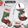 RCS-AGO Personalized Christmas Stockings - Custom Embroidered Xmas Stockings with Names, Santa Snowman Reindeer Penguin Designs - for Family Holiday Christmas Party Decorations (7 pcs) view 2