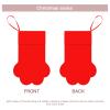 Hot air Balloon on Green Background Pattern Dog Christmas Stocking Hanging Christmas Stocking with Large Paw for Christmas Decorations, 16 x 11 InchesGreen view 2