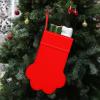Hot air Balloon on Green Background Pattern Dog Christmas Stocking Hanging Christmas Stocking with Large Paw for Christmas Decorations, 16 x 11 InchesGreen view 4