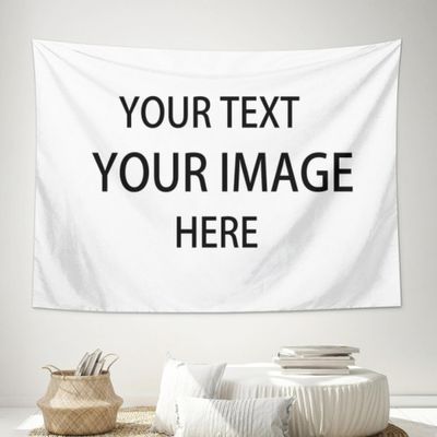 Custom Wall Tapestry Personalized Poster Customize Tapestries Upload Images Customized Walls Hanging Backdrop with Photo Text Posters for Bedroom Art Decor Party Supplies 40"x 30"