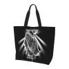 YSBYEIU Cross Tote Bag for Women Men Christian Tote Bags with Pockets Jesus Reusable Bag for Shopping, Beach, Travel view 3