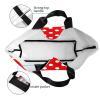 YSBYEIU Red Polka Dots Tote Bag Large Women Men Casual Shoulder Bag Handbag Polka Dots Reusable Shopping Grocery Bag view 4