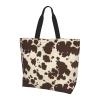 YSBYEIU Cute Cow Print Tote Bag for Women Men Cow Print Bags Reusable Grocery Shopping Bag for Travel, Work, Beach Gym view 3