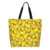 YSBYEIU Cute Duck Print Tote Bag Duck Print Shoulder Bag Funny Duck Bag for Lunch Grocery Bag, Shopping,Travel, Work view 1