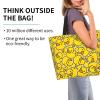 YSBYEIU Cute Duck Print Tote Bag Duck Print Shoulder Bag Funny Duck Bag for Lunch Grocery Bag, Shopping,Travel, Work view 2