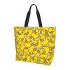 YSBYEIU Cute Duck Print Tote Bag Duck Print Shoulder Bag Funny Duck Bag for Lunch Grocery Bag, Shopping,Travel, Work view 3