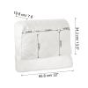 uxcell 2 Pack Sofa Armrest Organizer Non-Slip Armchair Caddy Waterproof Couch Armrest Cover with Side Pocket for Magazines TV Remote, Beige view 2