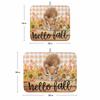 2 Pack Dish Drying Mats,Thanksgiving Harvest Pumpkin Squirrel Super Absorbent Microfiber Dishes Drainer Mat Sunflower Lattice Wood Barn Reversible Drying Rack Pads for Kitchen Counter Sink view 3
