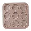 AUNMAS Muffin Pan Animal Cupcake Tray, Non Stick Baking Pan for DIY Home Cake Chocolate Pudding, Bunny Design, 9 Cup, Oven Safe Easy Release view 1