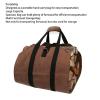 Zyyini Wood Carrying Bag, Canvas Log Carrier Bag,Waxed Wood Tote,Fireplace Stove Accessories,Extra Large Firewood Holder with Handles for Camping (Coffee) view 3