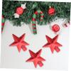 OHPHCALL 20pcs Christmas Star Tree Topper Xmas Star Ornaments for Holiday Decorations for Indoor Parties and Creating Festive Atmosphere view 3