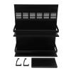 Multilayer Rack Organizer Wall Mounted, Space Saving, Easy Access, Aluminum Alloy for Kitchen (Black) view 1