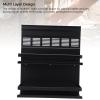 Multilayer Rack Organizer Wall Mounted, Space Saving, Easy Access, Aluminum Alloy for Kitchen (Black) view 3
