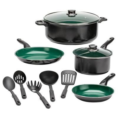 11-Pc. Forever Green Cookware Set by Chef's Pride