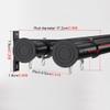 Dual Track Ceiling Curtain Track, Roman Rod Aluminum Alloy Curtain Track, Room Divider Curtain Rods, For Curtain Rod Bunk Bed Bay Window Rv Curtain Track(B-Gray,2.5 M/8.2 FT) view 3