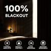 Turquoize 100% Blackout Linen Curtains 63 Inch Length Chenille Curtains 100% Light Blocking Thermal Curtains for Living Room Bedroom Linen Black Out Drapes, 52" W x 63" L, Glacier Gray(Not Solid) view 3