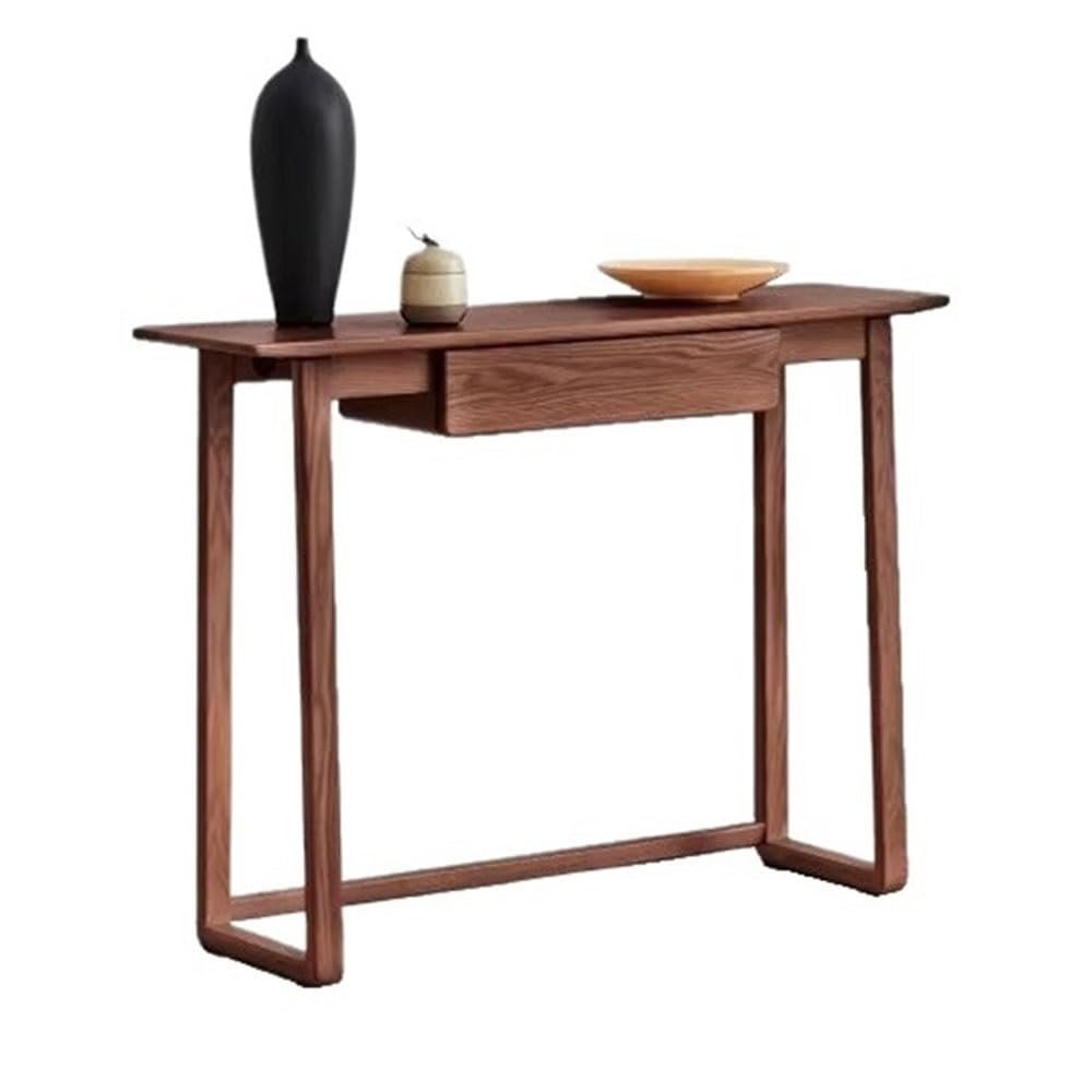 GLigeT Entryway Table Farmhouse Console Table with Drawer for Entryway, Accent Table, Foyer Sofa Table Narrow for Entryway, Living Room, Hallway Hallway Table(Brown)