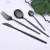 24pcs Black Dinnerware Flatware Set BRIIEC Stainless Steel Cutlery Set Fork Knife Spoon Tableware Set Silverware Set Service for 6 Mirror Polished, Dishwasher Safe view 3