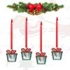 Christmas Ornament Hot Air Balloon Hanging Ornament Christmas Charms Pendants Alloy Charms Christmas Pendant Crafts for Christmas Tree Decorations Supplies Trapezoid view 3