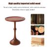 American Vintage Coffee Table,Stylish Design Round End Table,Solid Wood Round Side Table,Mid Century Modern Nightstand for Small Spaces(55x75cm) view 4