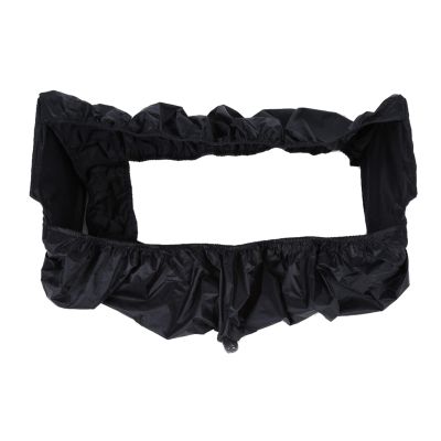Beufee Air Conditioner Cover, Black Waterproof Cover Dust Clean Protector Bag Mini Split Bag Washing Protector Water Pipes
