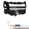Beufee Air Conditioner Cover, Black Waterproof Cover Dust Clean Protector Bag Mini Split Bag Washing Protector Water Pipes view 4