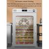 Food Dehydrator, 10-25 Trays Dehydrator with 24 Hour Timer and 86-194 Temperature Control and LED Display(20-Trays) view 3