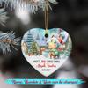 Baby's 3RD Christmas Ceramic Ornament Gift, Personalized Dino Baby's Third Christmas Ornaments, Custom Date & Name Baby Ornament Gifts for Grandkids Boy Girl, Dinosaur Ceramic Ornament Christmas 2026 view 2