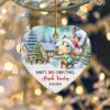 Baby's 3RD Christmas Ceramic Ornament Gift, Personalized Dino Baby's Third Christmas Ornaments, Custom Date & Name Baby Ornament Gifts for Grandkids Boy Girl, Dinosaur Ceramic Ornament Christmas 2026 view 4