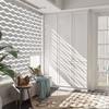 LazBlinds No Drill Cordless Zebra Blinds, 38" W x 72" H, Stone Grey view 2
