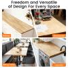 Butcher Block Countertop, Solid Wood Table Top - 5ft Unfinished Birch Work Bench Top Cut to Size for DIY Desktop/Washer Counter/Office Desk/Kitchen Island/Living and Dining Room Tables 60"x25"x1.5" view 4