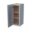 CozyHommie RTA Shaker Style Solid Wood Single Door Wall Cabinet-1 Door and 2 Shelves for Kitchen Storage, Bathroom, Medicine Cabinet (Gray 21W12D30H) view 4