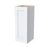 CozyHommie RTA Shaker Style Solid Wood Single Door Wall Cabinet-1 Door and 2 Shelves for Kitchen Storage, Bathroom, Medicine Cabinet (White 12W12D36H) view 1