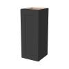 CozyHommie RTA Shaker Style Solid Wood Single Door Wall Cabinet-1 Door and 2 Shelves for Kitchen Storage, Bathroom, Medicine Cabinet (Charcoal Black 18W12D30H) view 1