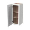 CozyHommie RTA Shaker Style Solid Wood Single Door Wall Cabinet-1 Door and 2 Shelves for Kitchen Storage, Bathroom, Medicine Cabinet (Origami White 18W12D36H) view 4